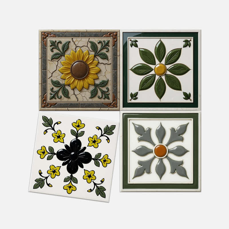 Sun & Floral Peel and Stick Wall Sticker (24PCS) - image 12