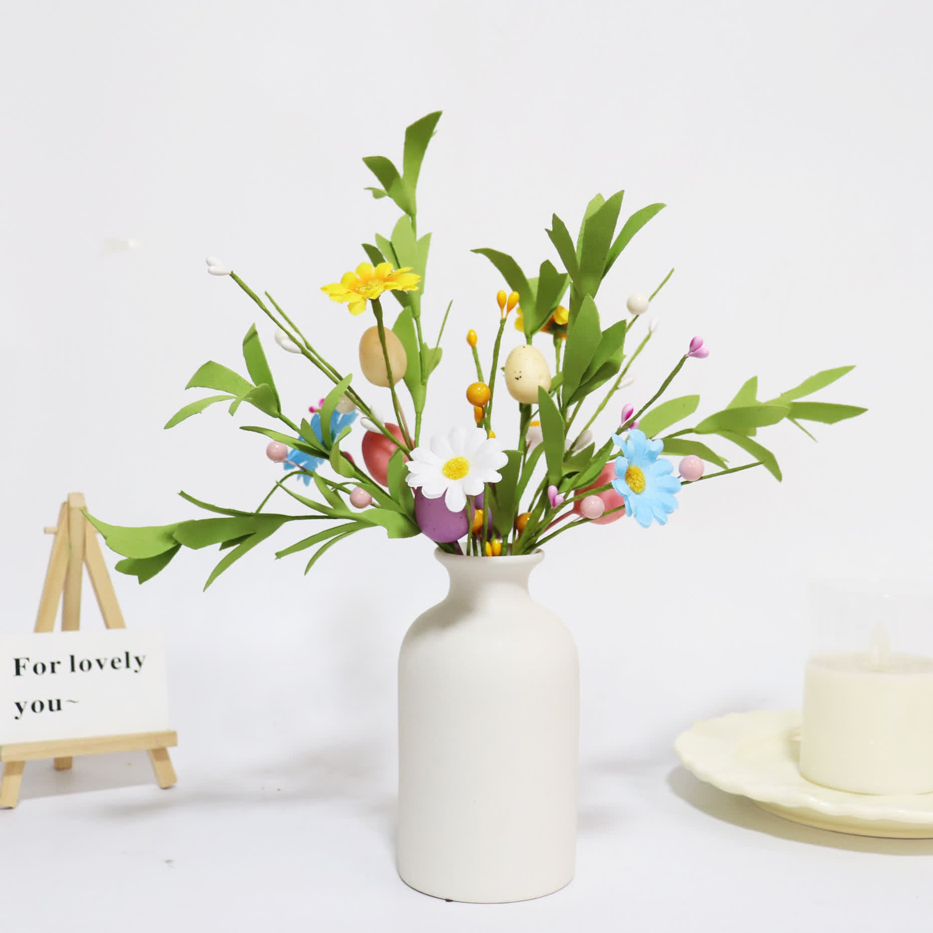 Artificial Spring Floral Stem for Easter Decoration - image 2