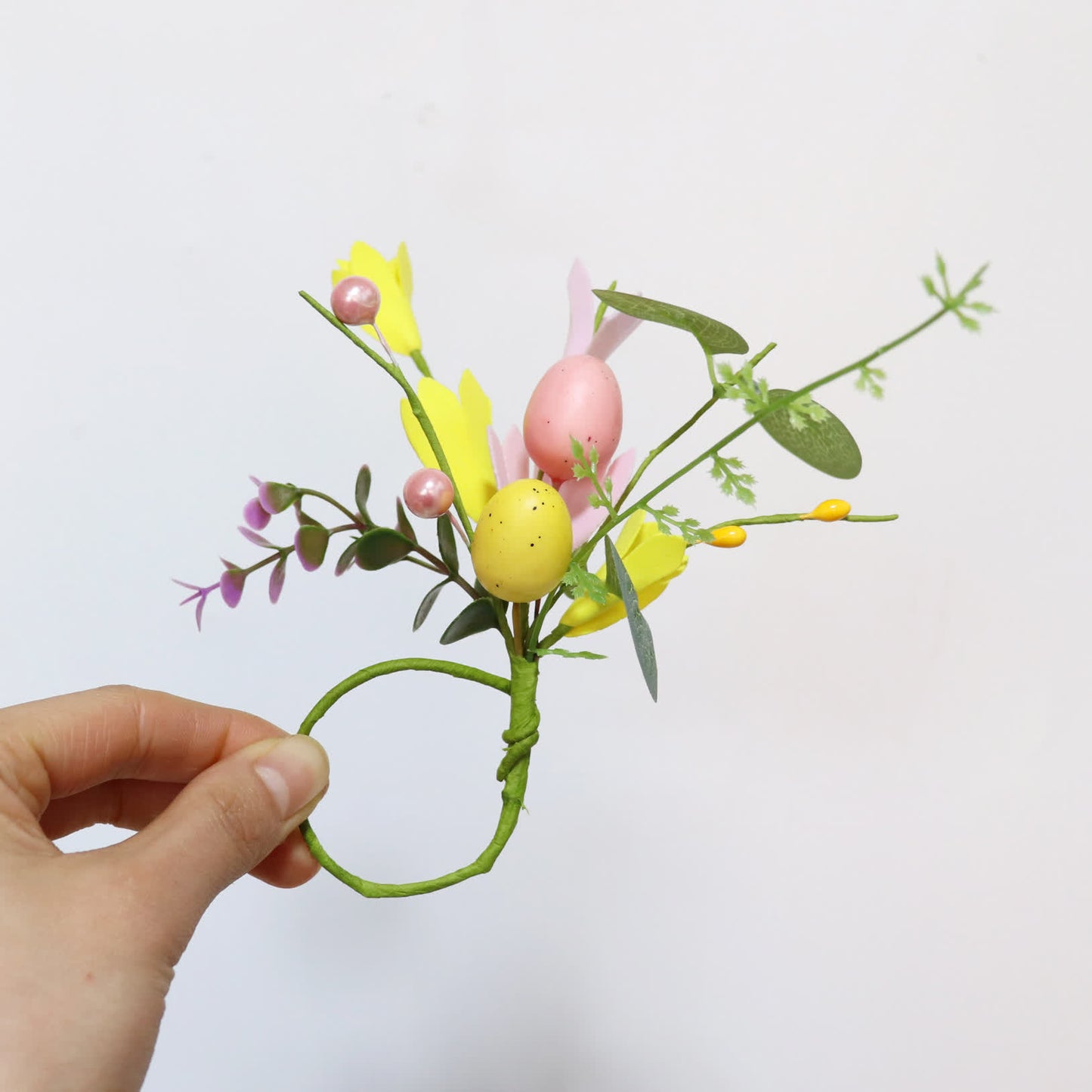 Easter Egg & Forsythia Spring Napkin Ring Set - 20PCS - 7"H - image 7