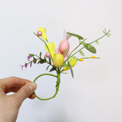 Easter Egg & Forsythia Spring Napkin Ring Set - 20PCS - 7"H - image 7