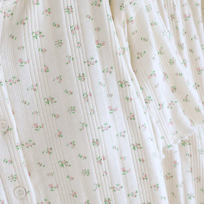 Pastoral Floral Cotton Jacquard Pajama Set - image 24