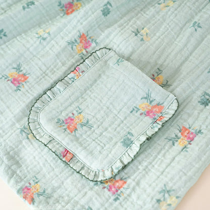 Floral Cotton Gauze Flutter Sleeve Pajama Set - image 6