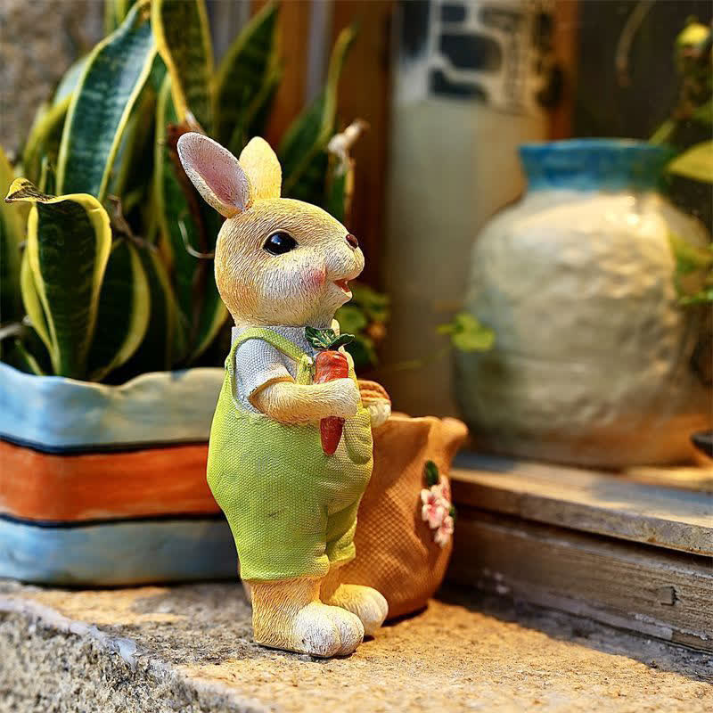 Resin Bunny Garden Succulent Planter Pot - image 10