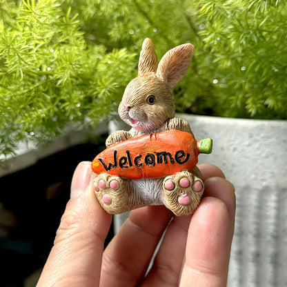 3PCS Miniature Gardening Bunny Figurines - image 6