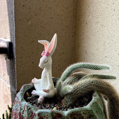 Resin Yoga Rabbit Garden Sculptures Set - image 8