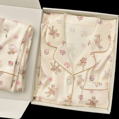 Cute Cartoon Bunny Pajama Set - image 1