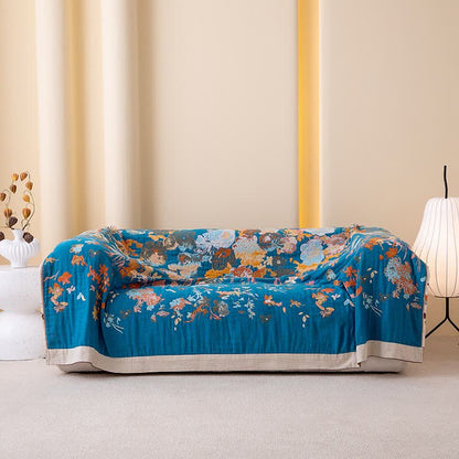 Floral Garden Pure Cotton Quilt Blanket - image 3