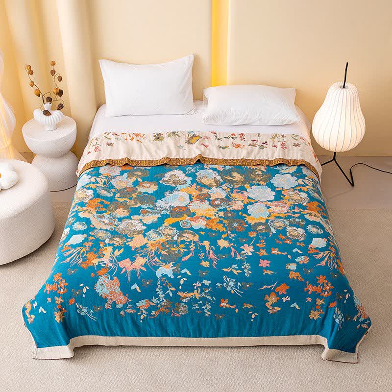 Floral Garden Pure Cotton Blanket - image 5