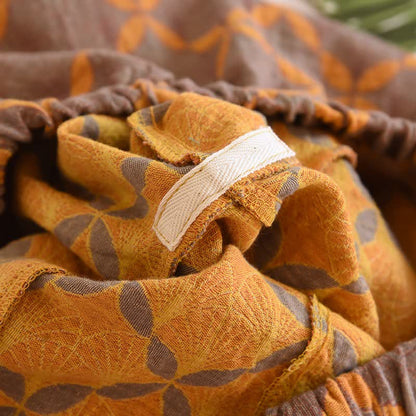 Yellow Plaid Cotton Gauze Pajama Shorts - image 8