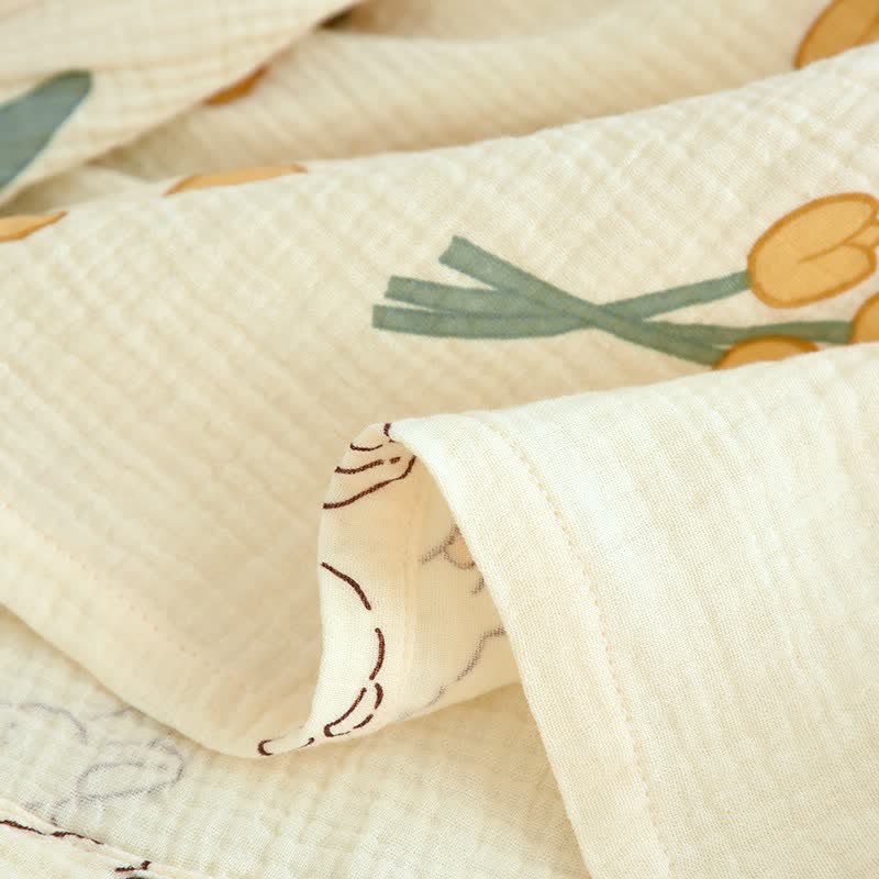 Tulip & Bunny Cotton Gauze Pajama Set - image 14