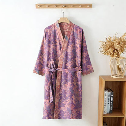 Botanical Lavender Cotton Double Gauze Robe - image 2
