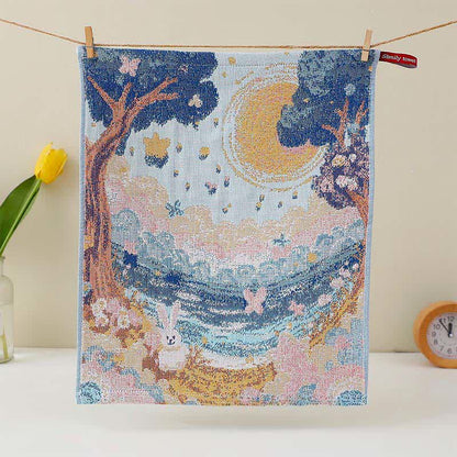Cute Bunny Cotton Gauze Kitchen Towel - image 5