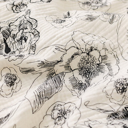 Artistic Ink Floral Cotton Camisole Nightgown - image 9