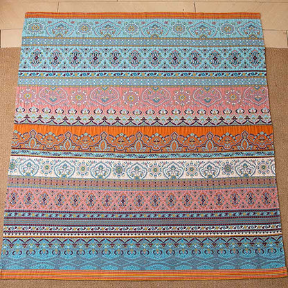 Retro Stripe Pattern Cotton Quilt Blanket - image 5