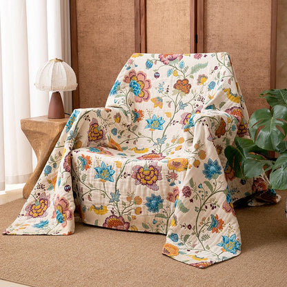 Floral Garden Cotton Gauze Quilt Blanket - image 2