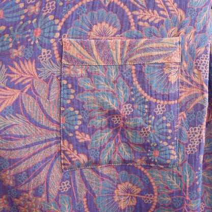 Jungle Leaf Short Sleeve Cotton Robe - image 4
