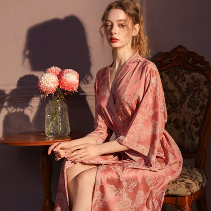 Romantic Rose 3/4 Sleeve Kimono Robe - image 1