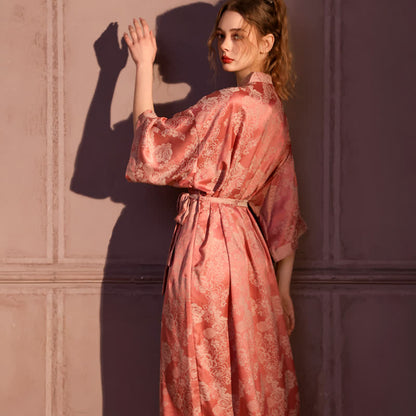 Romantic Rose 3/4 Sleeve Kimono Robe - image 4