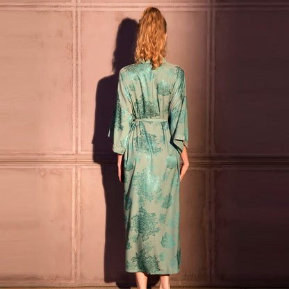 Luxury Floral 3/4 Sleeve Kimono Robe - image 4