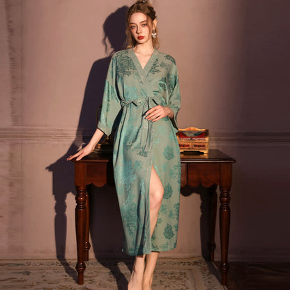 Luxury Floral 3/4 Sleeve Kimono Robe - image 1