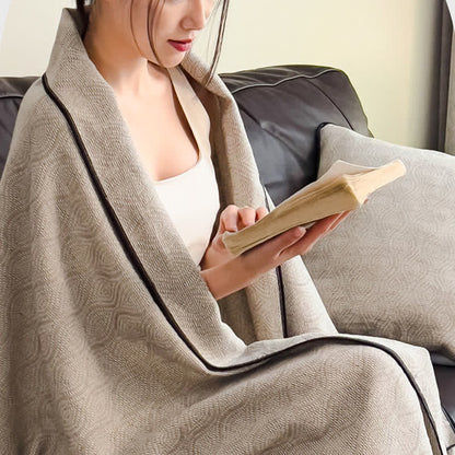 Wavy Pattern Cotton Gauze Quilt Blanket - image 5