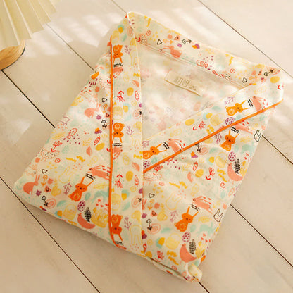 Cute Bunny & Moon Kimono Nightdress - image 1