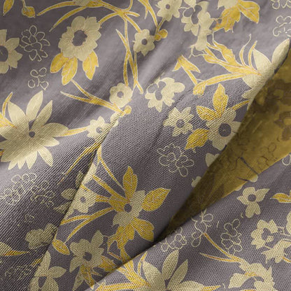 Pastoral Floral Jacquard Kimono Cotton Robe - image 23