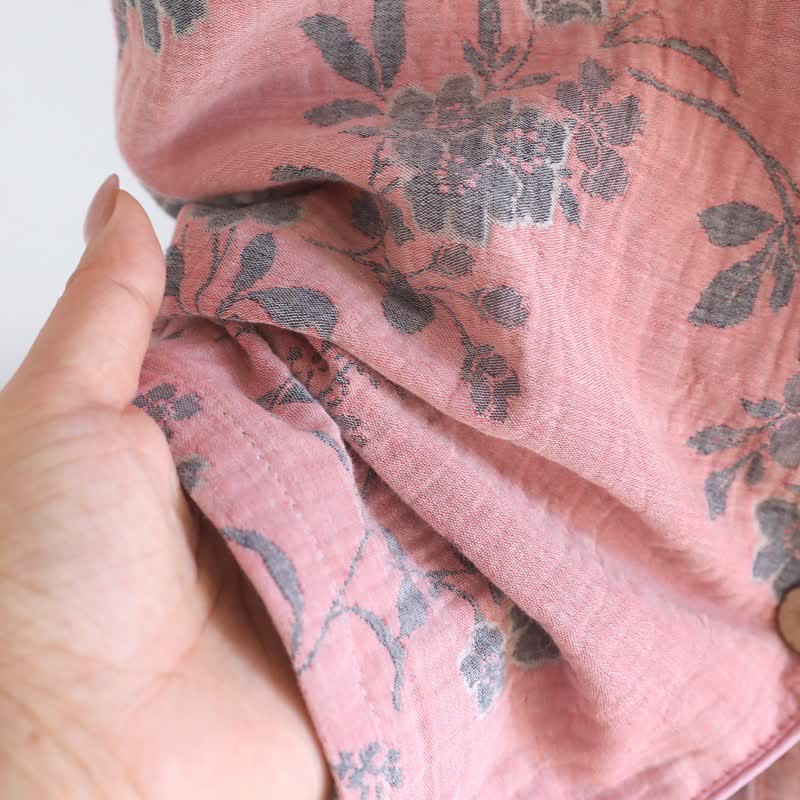Branch & Floral Pure Cotton Pajama Set - image 13