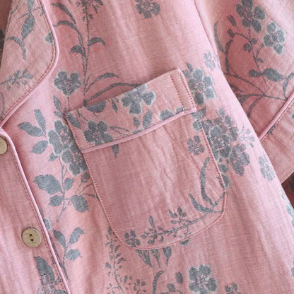 Branch & Floral Pure Cotton Pajama Set - image 7