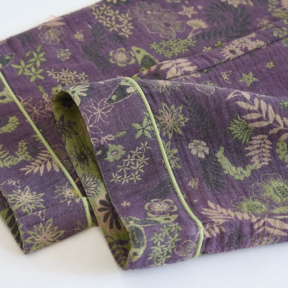 Purple Mimosa Cotton Double Gauze Pajamas - image 7