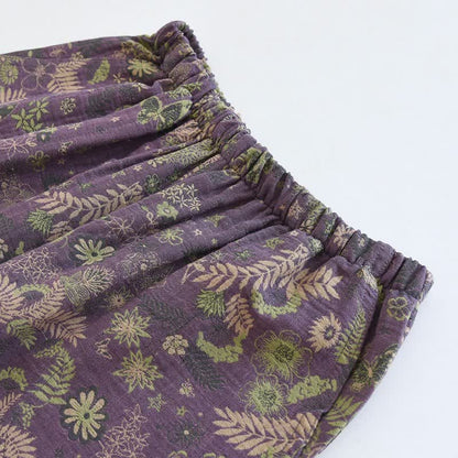 Purple Mimosa Cotton Double Gauze Pajamas - image 8