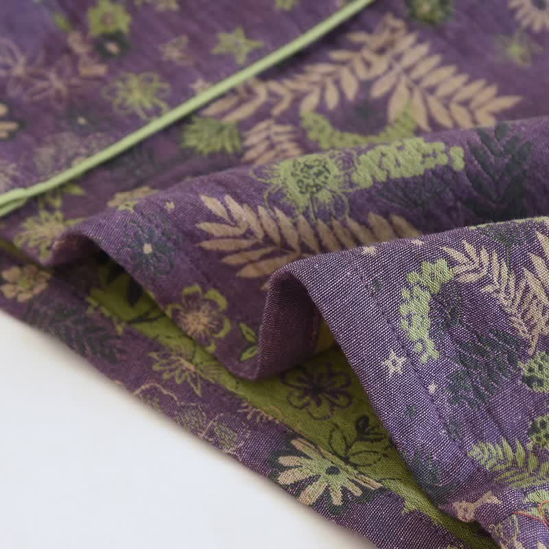 Purple Mimosa Cotton Double Gauze Pajamas - image 6