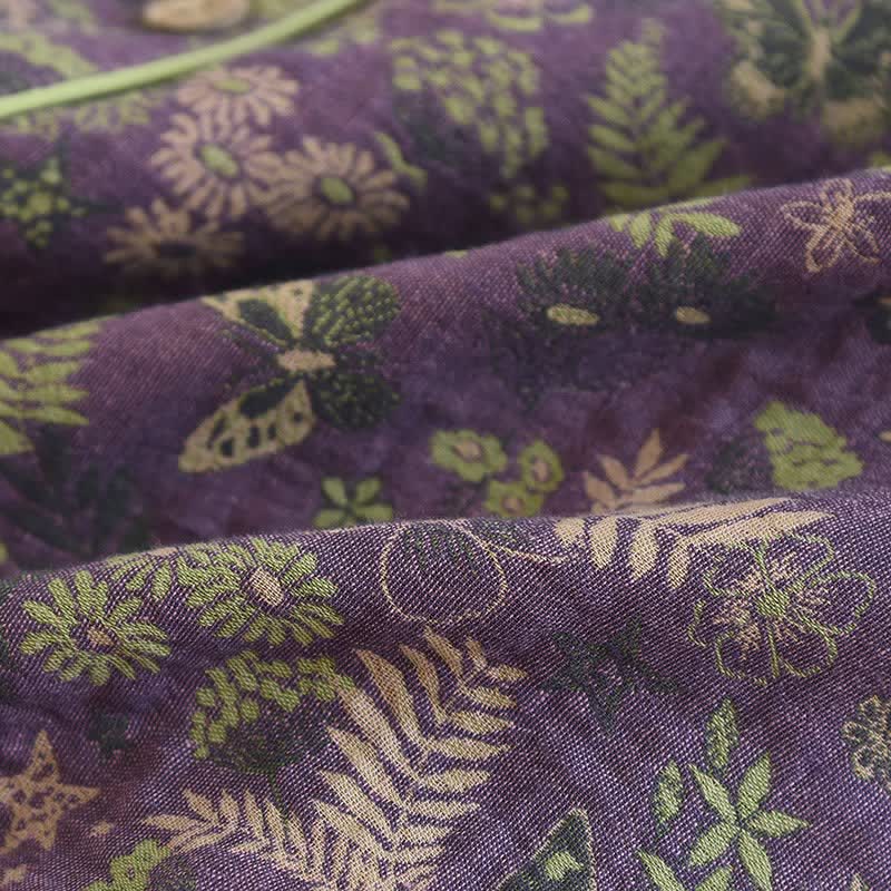 Purple Mimosa Cotton Double Gauze Pajamas - image 10
