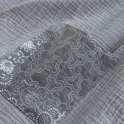 Ethnic Style Cotton Gauze Kimono Pajamas - image 6