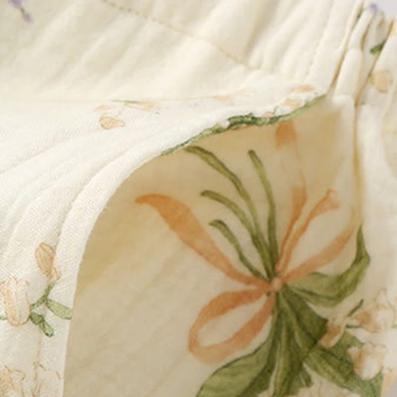 Floral Bouquet Cotton Gauze Pajama Set - image 9
