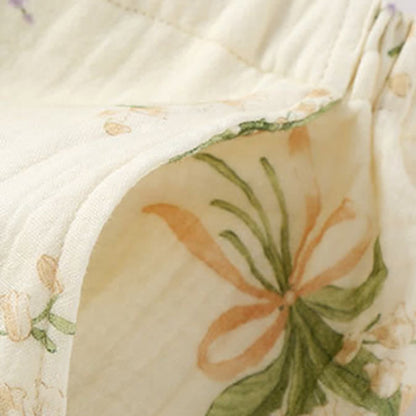 Floral Bouquet Cotton Gauze Pajama Set - image 9