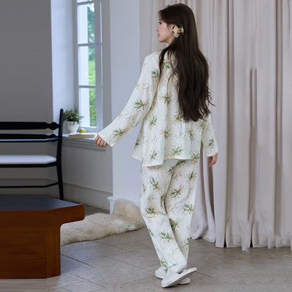 Floral Bouquet Cotton Gauze Pajama Set - image 5