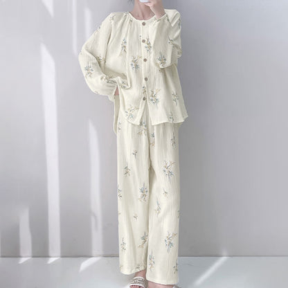 Bouquet Double Gauze Cotton Loungewear Set - image 1