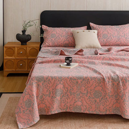 Vintage Cotton Triple-Layer Gauze Jacquard Quilt Blanket - image 16