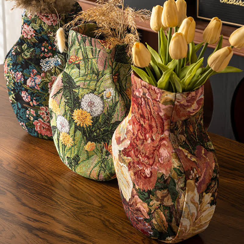 Garden Artistic Fabric Vase Tabletop Ornament - image 1
