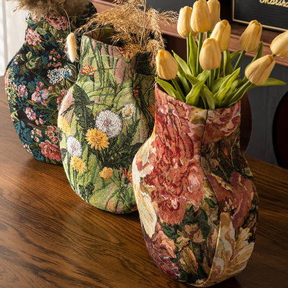 Garden Artistic Fabric Vase Tabletop Ornament - image 1