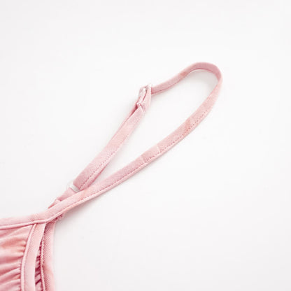 Artistic Watercolor-Inspired Cotton Camisole & Pants Sleepwear - image 8