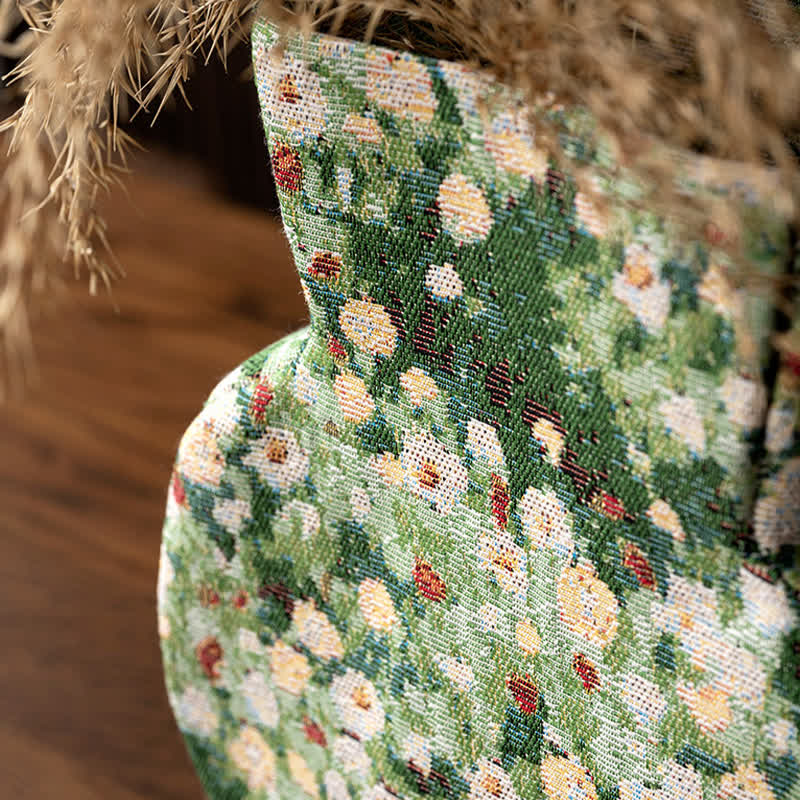 Vintage Creative Floral Fabric Wrapped Vase - image 8