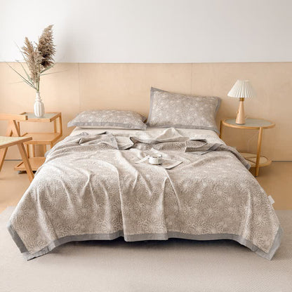 Cotton Rustic Floral Muslin Quilt Blanket - image 4
