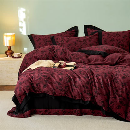 Artistic Floral Cotton Double Gauze Bedding(4PCS) - image 12