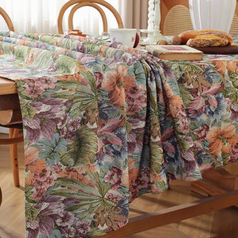 Painterly Garden Jacquard Table Cover - image 3
