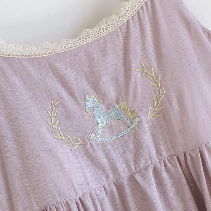 Pony Embroidery Camisole Nightdress & Cover-up Set - image 8