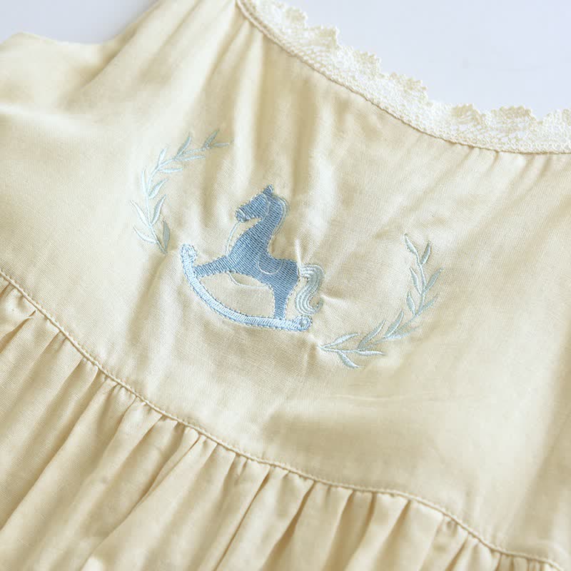 Pony Embroidery Camisole Nightdress & Cover-up Set - image 17