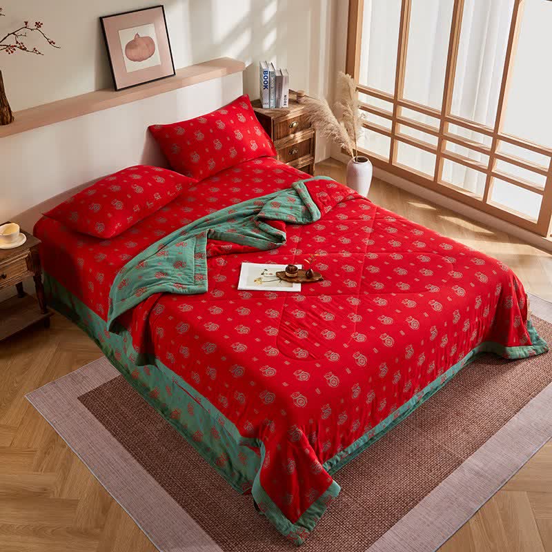 Cotton Gauze Lucky Bag Jacquard Quilt - image 5