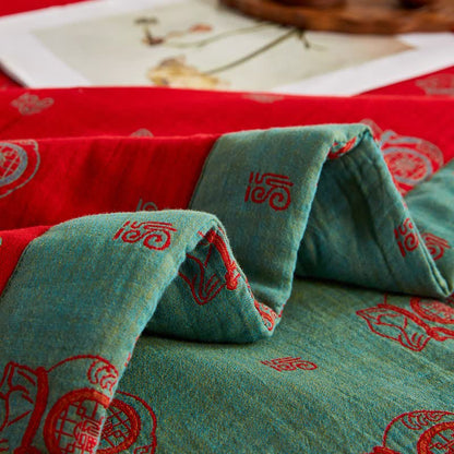Cotton Gauze Lucky Bag Jacquard Quilt - image 9